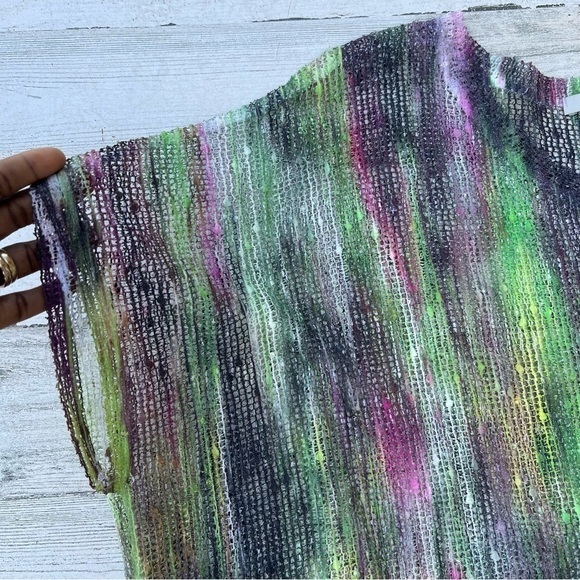 Jess & Jane Swim Coverup Layering Over Tank Top Artistry Piece Womens Large Art - Picture 7 of 13